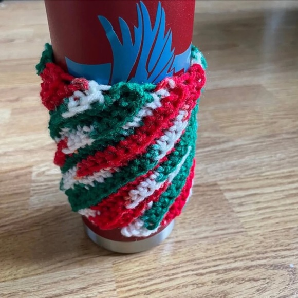 Peppermint Twist Cup Cozie - Picture 2 of 2